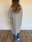 Winnie Dad Coat Cardigan in Light Grey