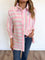 Kimberly Oversized Shirt in Pink Stripe