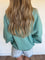 Piper Snap Button Collared Sweatshirt in Sage