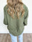 Halle Button Down Top in Green