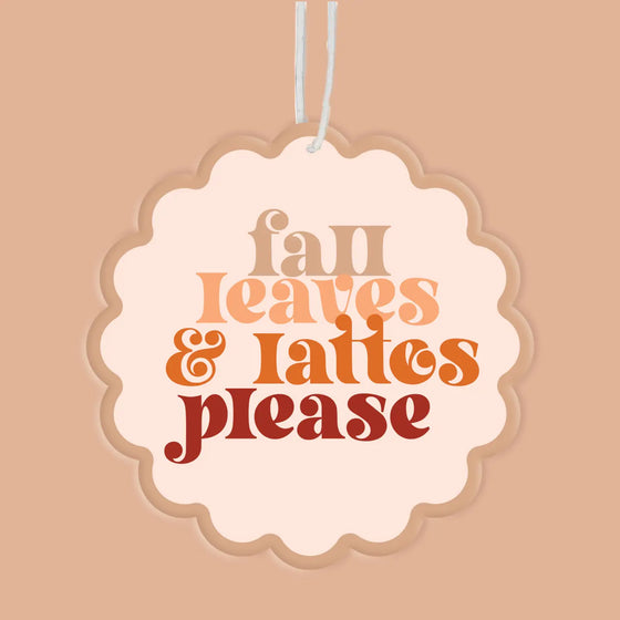 Sweet Ride Car Freshener - Leaves + Lattes