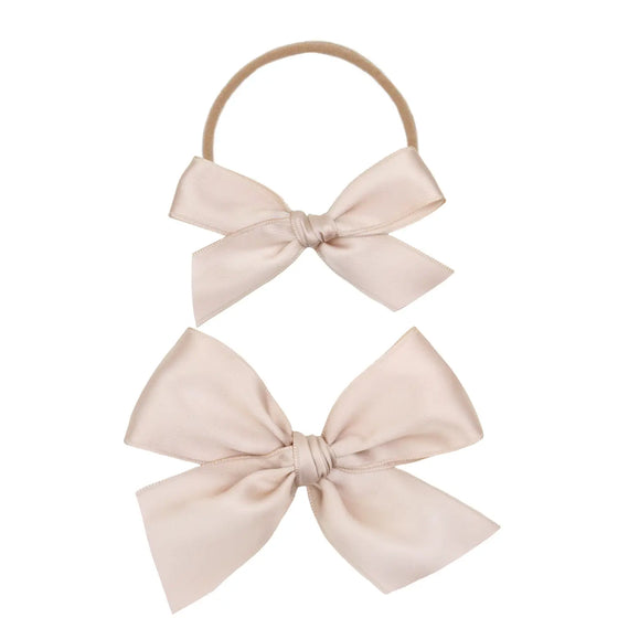 Satin Bow Headband - Primrose