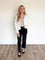 Damaris Oversized Cable Cardigan in Whip Cream