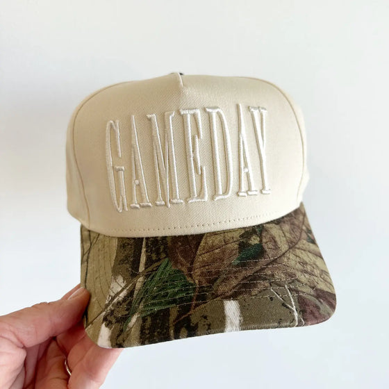Gameday Camo Vintage Trucker Hat - Monocromatic