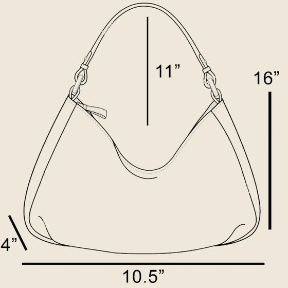 Leonora Suede Hobo Bag in Dark Brown