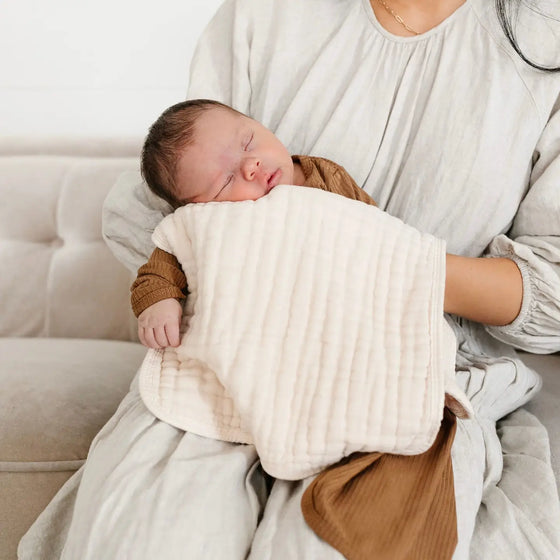 Cloud Muslin Burp Cloth 2 Pack- Blush + Cream