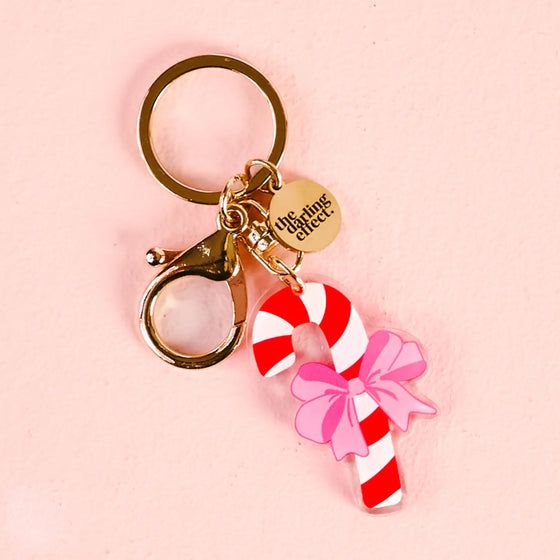 Acrylic Keychain - Candy Cane