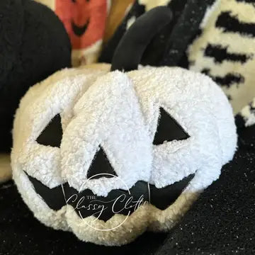 Pumpkin Pillow in White