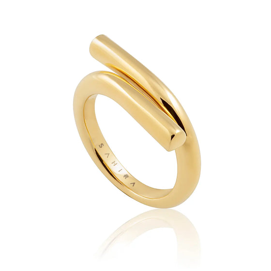 Sahira Anna 18k Gold Plated Band Ring
