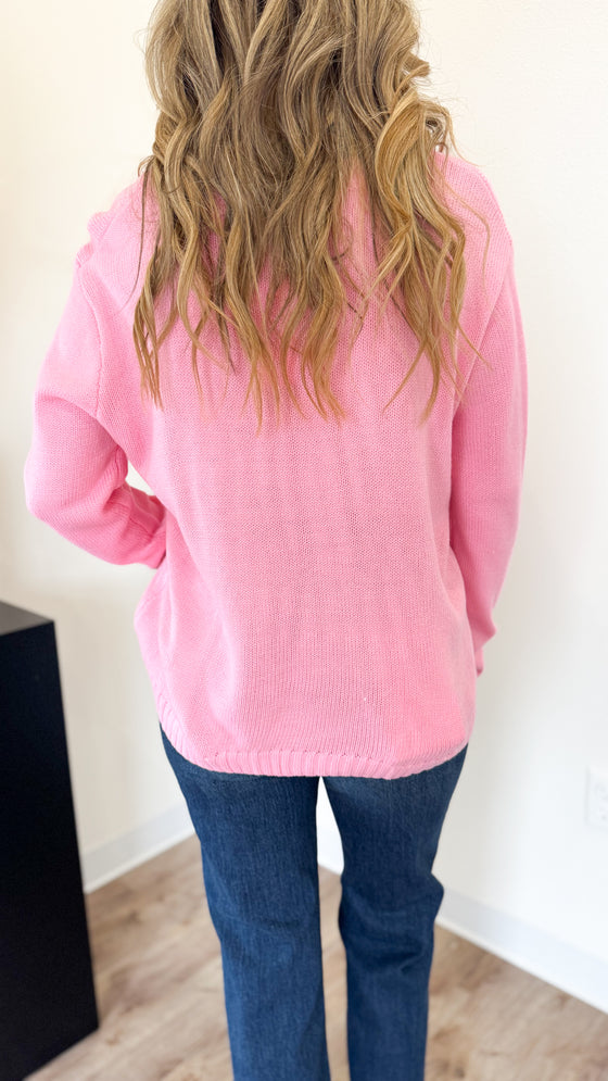 Joy Merry Sweater in Pink