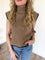 Brittani Mock Neck Contrast Side Tie Sweater