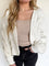 Damaris Oversized Cable Cardigan in Whip Cream
