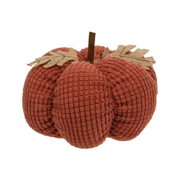 Waffle Pumpkin in Burnt Orange, Medium