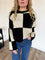 Felicity Oversized Checkered Sweater