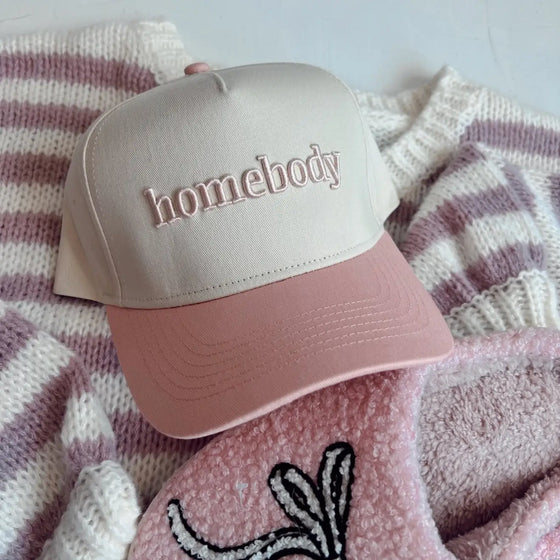 Homebody Pink Vintage Trucker Hat