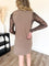Hadley Sleeveless Knit Mini Dress in Mocha
