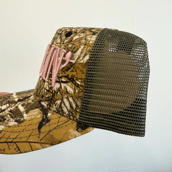 DARLIN' Vintage Camo Embroidered Hat
