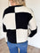Felicity Oversized Checkered Sweater