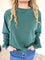 Farrah Mineral Washed Raglan Sweatshirt in Dark Green