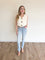 Bryce Crop Sweater Vest in Ivory