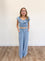 Salma Wide Leg Chambray Pants