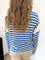 Luna Stripe Knit Sweater in Pacific