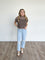 Louisa Stripe Sweater in Mocha