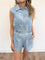 Haylee Chambray Zip Romper