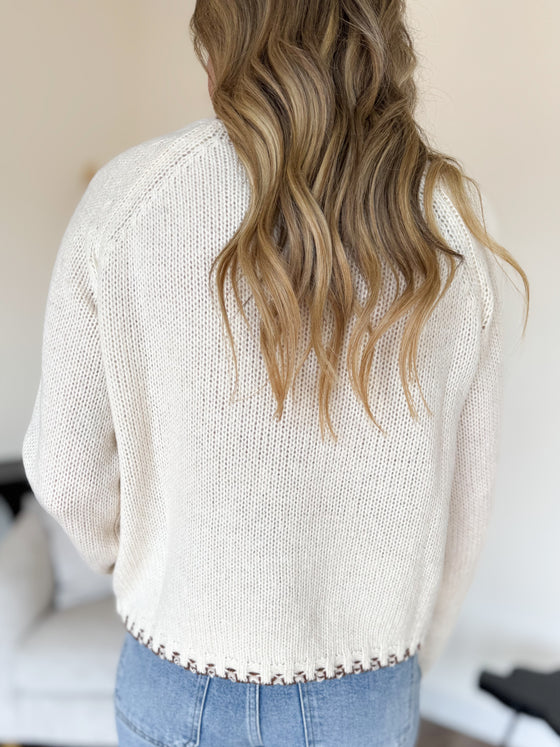 Vida Contrast Stitch Sweater
