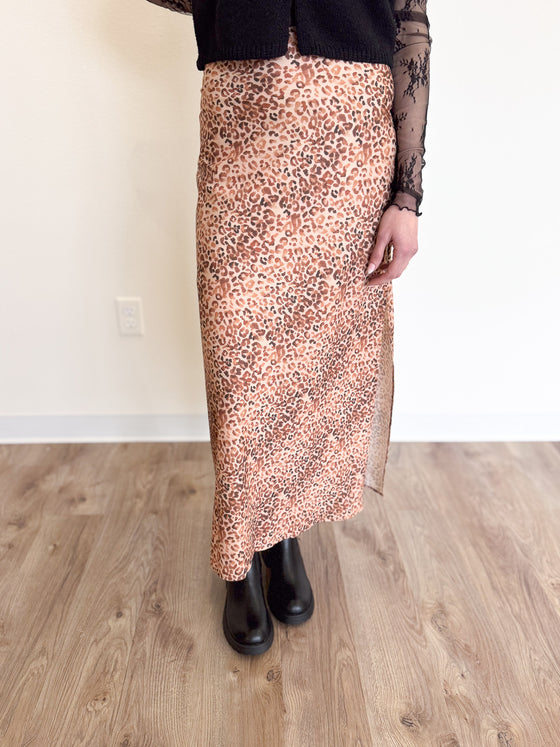 Elia Leopard Maxi Skirt