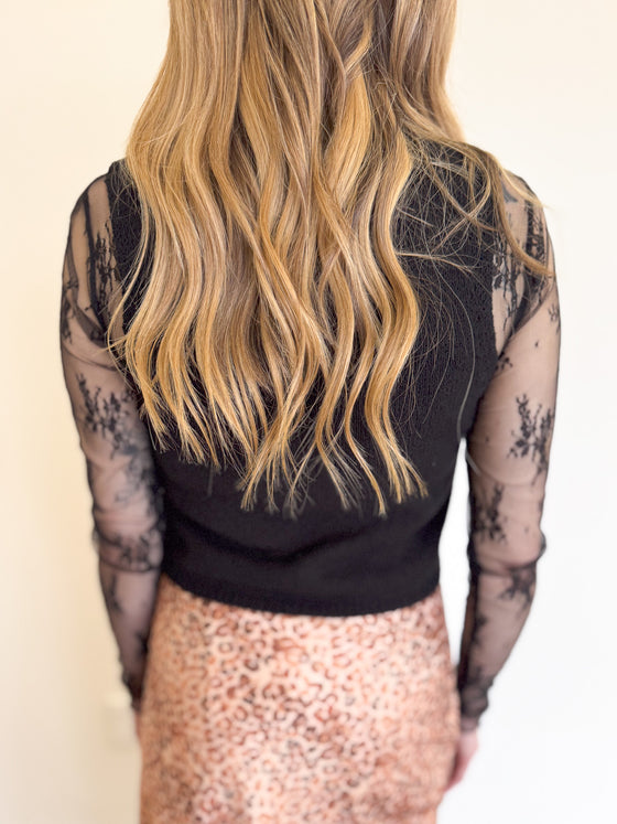 Addyson Lace Top in Black