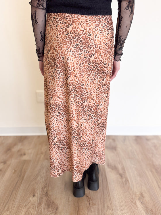 Elia Leopard Maxi Skirt