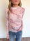 Ophelia Mesh LS Top in Pink Floral
