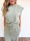 Mason Short Sleeve Jumpsuit in Sage Green