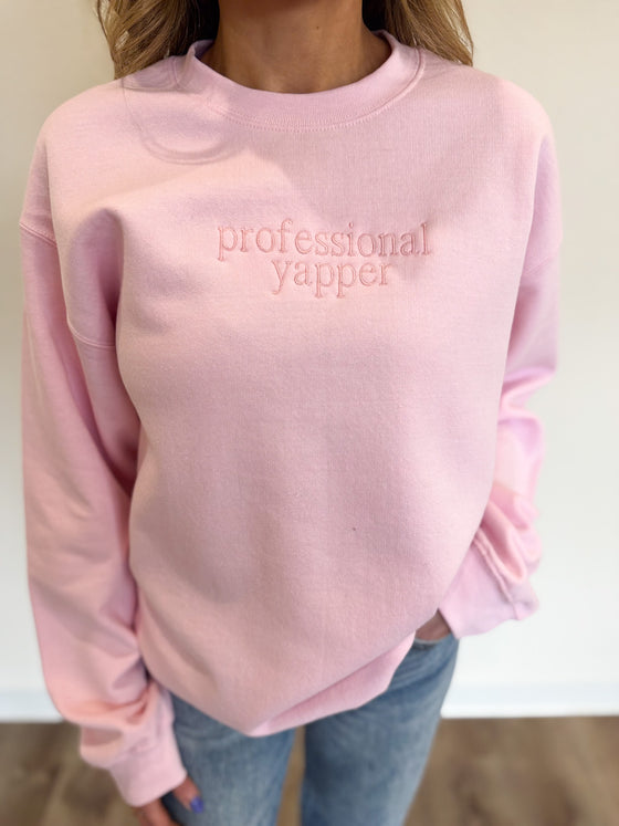 Stassi Yapper Embroidered Sweatshirt