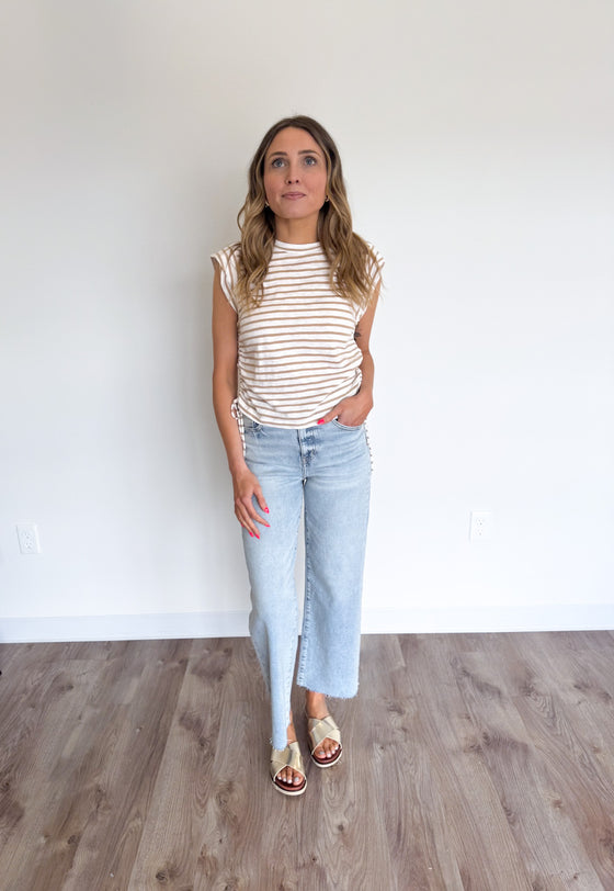 Anderson Striped Tie Top