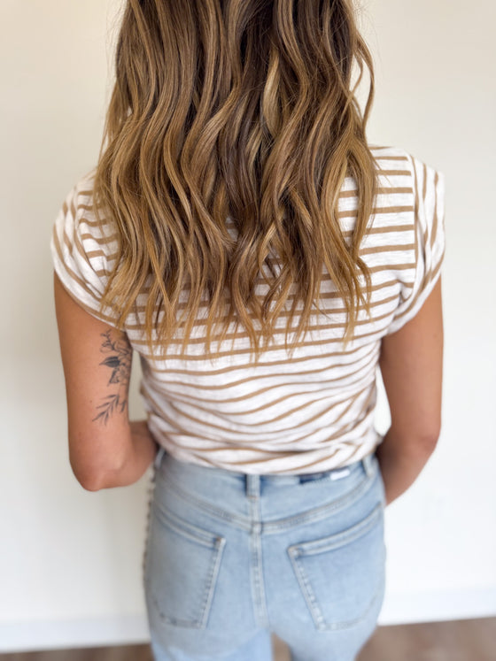 Anderson Striped Tie Top