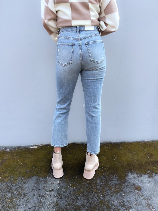 Emily Straight Crop Vintage Jeans