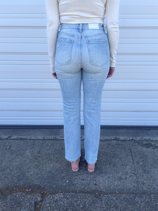 Nicole High Rise Cigarette Light Wash Jeans