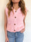 Kollyns Button Down Sweater Vest in Baby Pink
