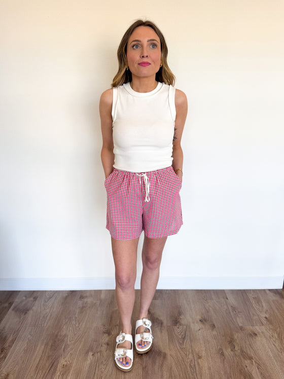 Haven Ribbed Tank in Off White