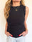 Haven Ribbed Tank in Black