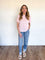 Satyana Round Neck Tee in Soft Pink