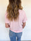 Satyana Round Neck Tee in Soft Pink