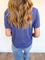 Satyana Round Neck Tee in Dusty Indigo