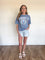 Indigo High Rise Shorts