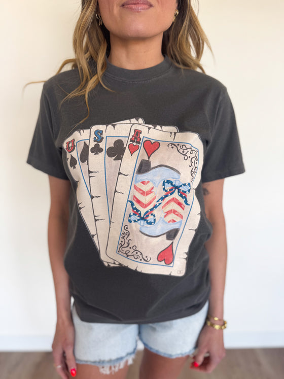 Shae USA Cards Graphic Tee