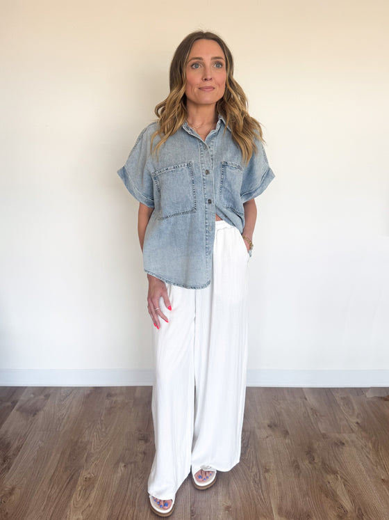 Ainhoa Rolled Sleeve Top