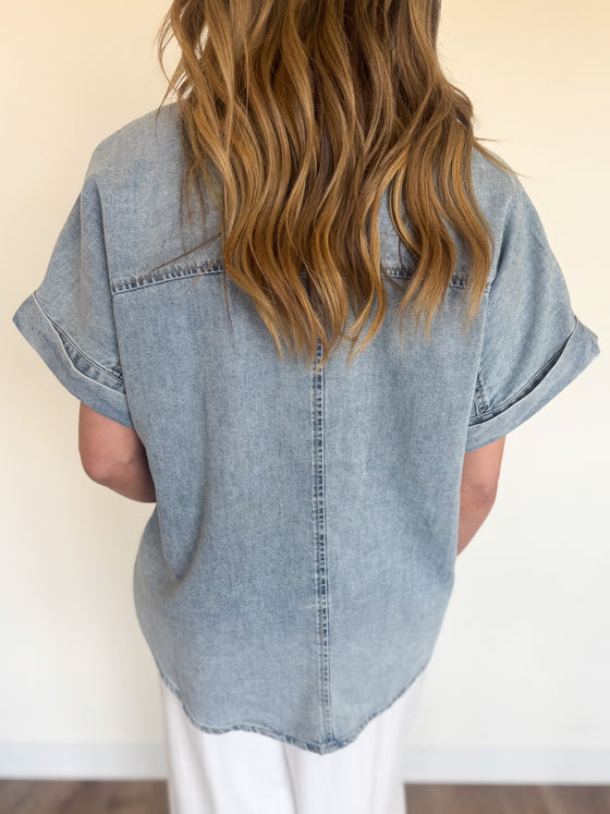 Ainhoa Rolled Sleeve Top