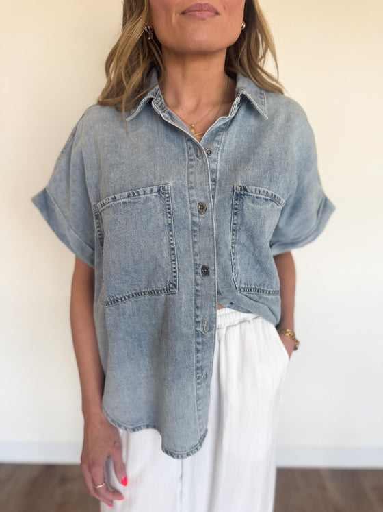 Ainhoa Rolled Sleeve Top